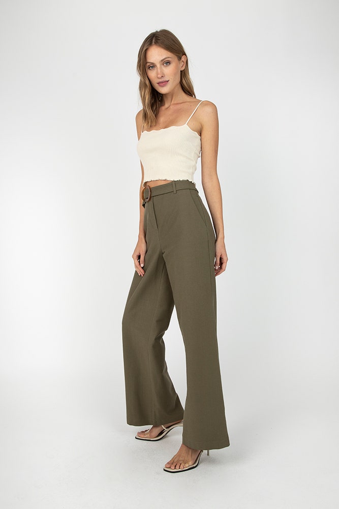 Pantalon hot sale palazzo algodon