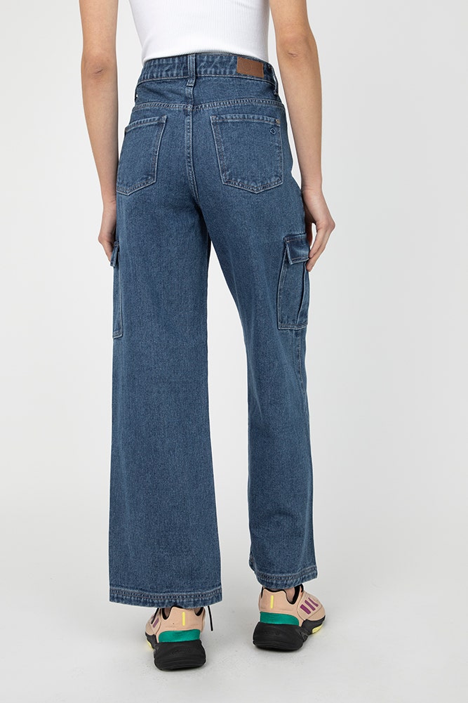 JEANS WIDE LEG BOLSILLO CARGO