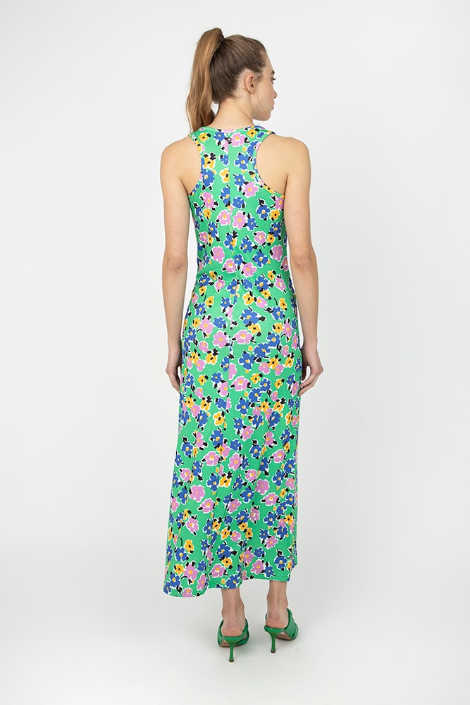 VESTIDO RIB SIN MANGAS ESTAMPADO