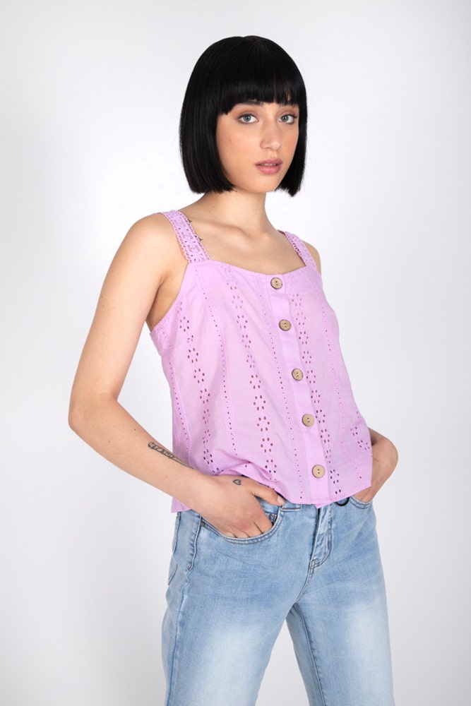 BLUSA LISA BOTONES