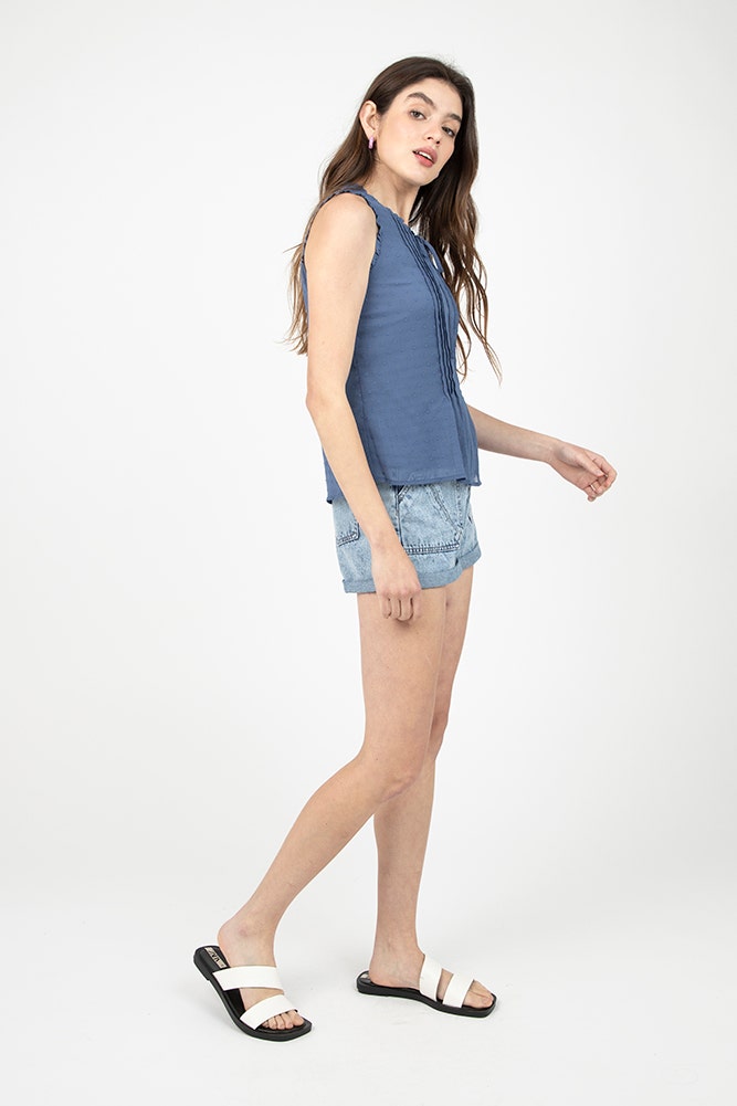 BLUSA PLUMETI LAZO ESCOTE