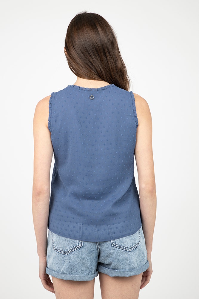 BLUSA PLUMETI LAZO ESCOTE