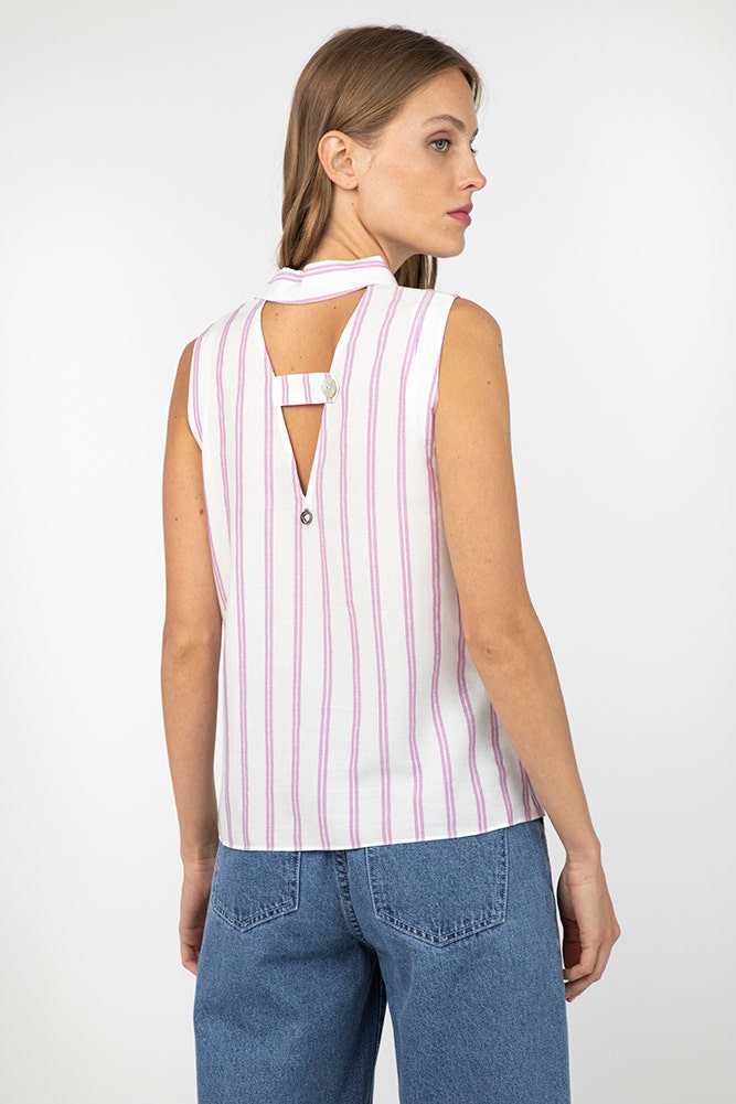 BLUSA LISTADA CON DETALLE LUREX