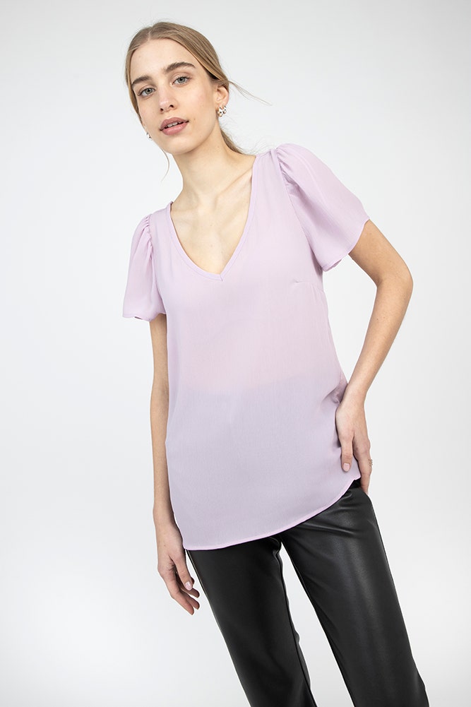 POLERA LISA DOBLE TELA