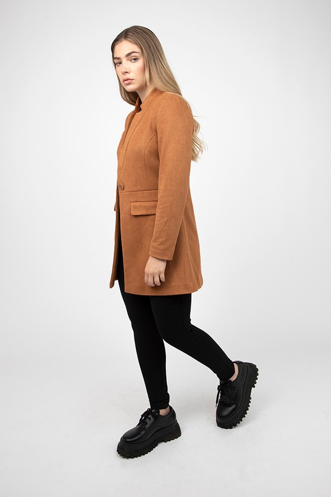 BLAZER LARGO CON CRUCE 