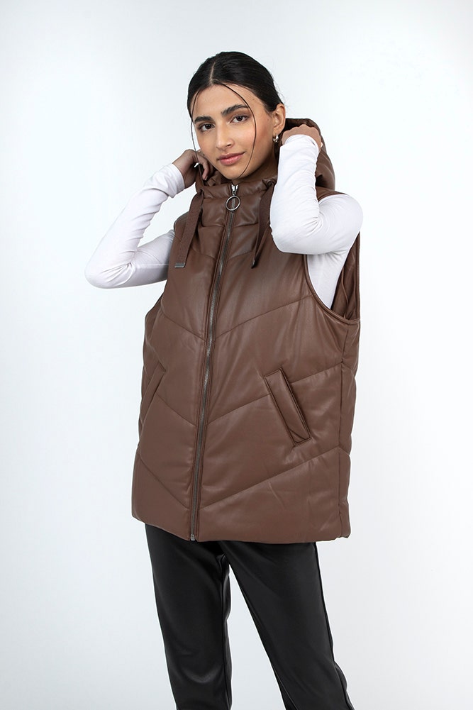 PARKA SIN MANGAS PU