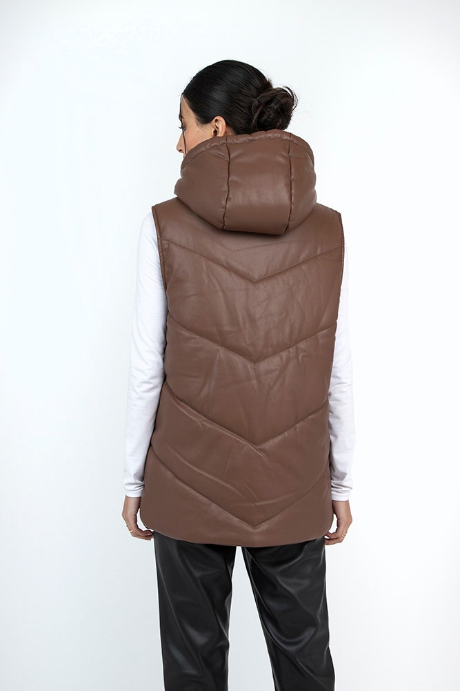 PARKA SIN MANGAS PU